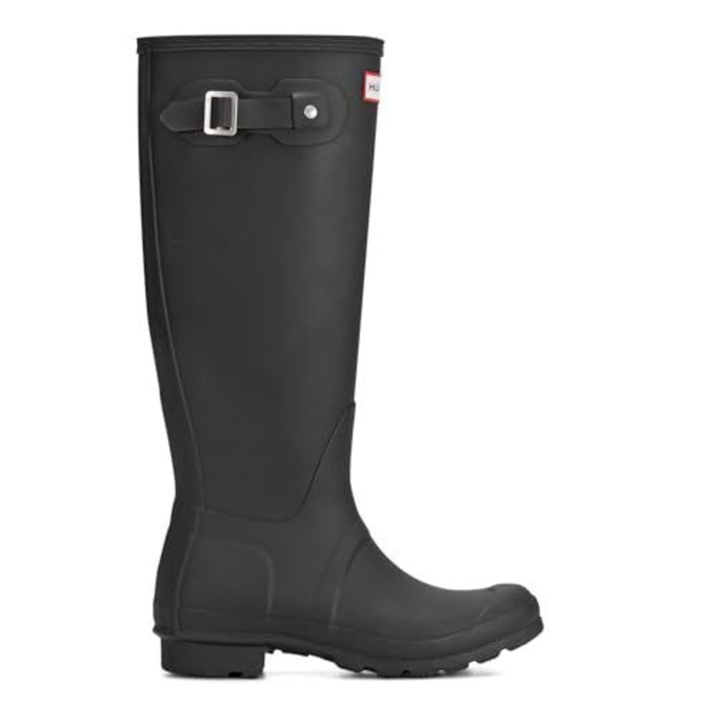 HUNTER WOMEN'S ORIGINAL TALL RAIN BOOTS, BLACK, 8 - Picture 6 of 6